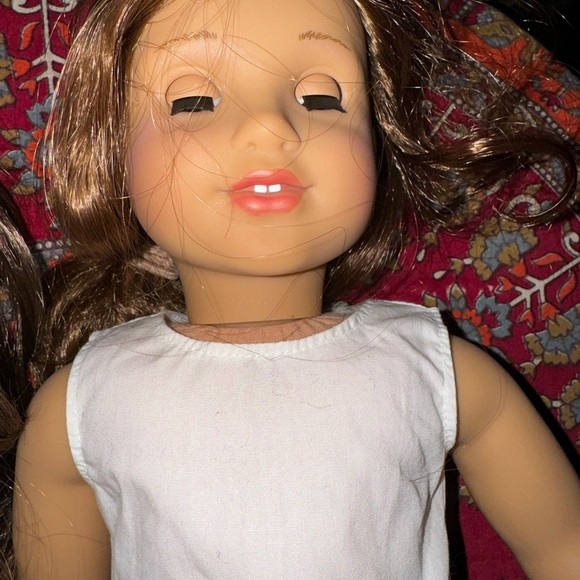 American Girl Dolls in White and Purple Outfits - Picture 11 of 13